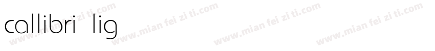 callibri light字体转换
